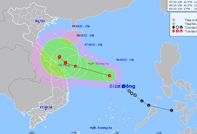 Khả năng xuất hiện liên tiếp hai cơn bão