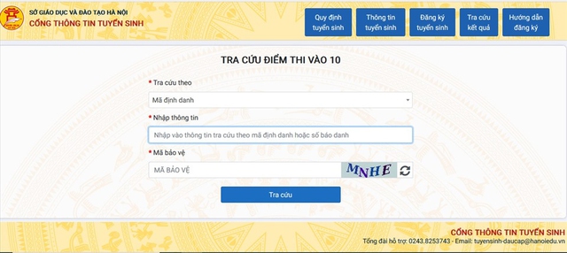 Tra cứu điểm thi lớp 10 Hà Nội, điểm chuẩn lớp 10 Hà Nội, Tra cứu điểm thi Hà Nội, Điểm thi lớp 10 Hà Nội, tra cứu điểm thi, Tra cứu điểm thi tuyển sinh lớp 10 năm 2022