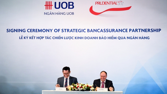 Prudential và UOB hợp tác triển khai mô hình kinh doanh bảo hiểm qua ngân hàng