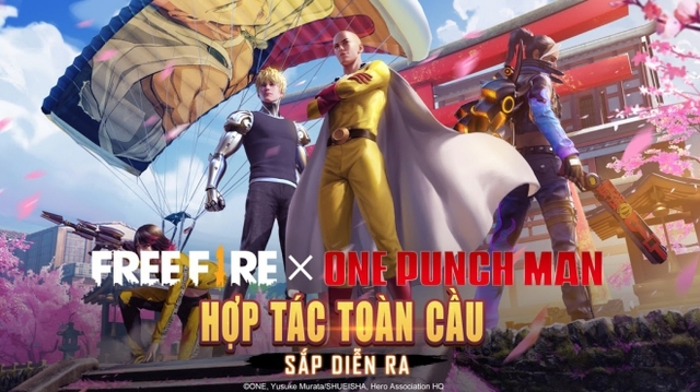 Sự kết hợp giữa game Free Fire và siêu anh hùng Nhật Bản One-Punch Man 