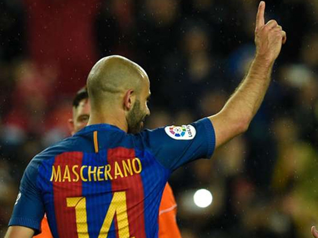 Mascherano ghi bàn đầu tiên cho Barca