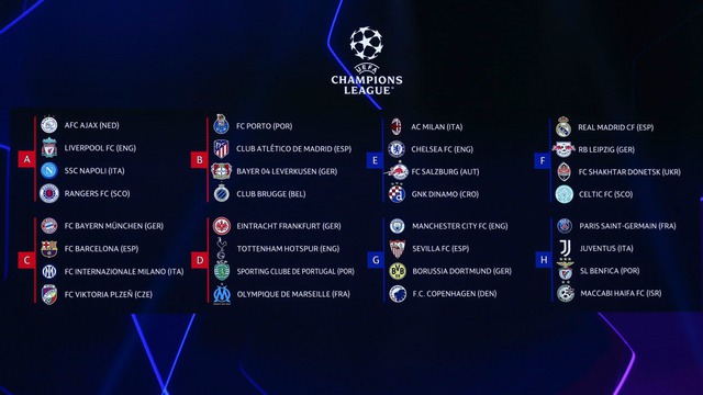 Lịch thi đấu cúp C1, Lịch thi đấu Champions League, Trực tiếp bóng đá C1, FPT Play, Trực tiếp bóng đá, Cúp C1, Napoli vs Ajax, Barcelona vs Inter, Rangers vs Liverpool