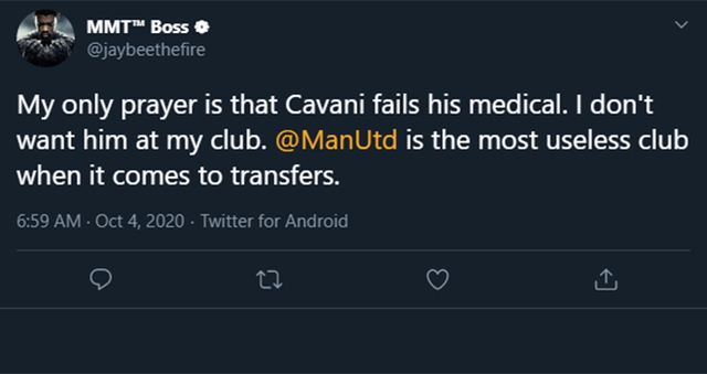 MU, Chuyển nhượng MU, MU mua Cavani, MU chiêu mộ Cavani, Chuyển nhượng bóng đá, Cavani, Cavani gia nhập MU, Cavani tới MU,  tin chuyển nhượng, CĐV MU chán nản, bong da