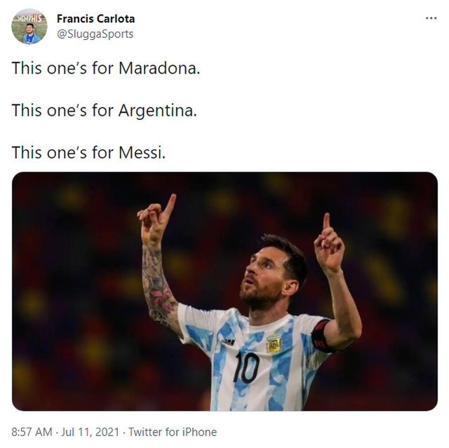 Argentina 1-0 Brazil, ket qua bong da, kết quả Argentina đấu với Brazil, kết quả chung kết Copa America, Messi, Messi vô địch Copa America, Quả bóng vàng châu Âu 2021