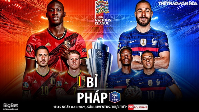 Nhận định bóng đá nhà cái Bỉ vs Pháp. Nhận định, dự đoán bóng đá Nations League (1h45, 8/10)