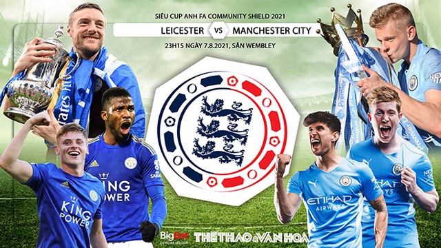 Nhận định bóng đá nhà cái, nhận định bóng đá Leicester vs Man City, Siêu Cúp Anh 2021 (23h15, 7/8)