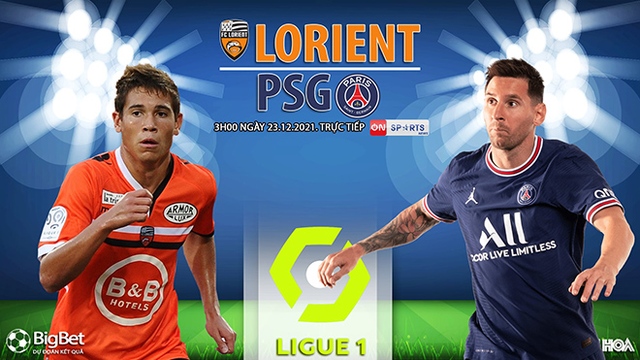 Nhận định bóng đá nhà cái Lorient vs PSG. Nhận định, dự đoán bóng đá Ligue 1 (3h00, 23/12)