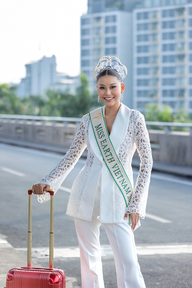 Thạch Thu Thảo tích cực tham gia hoạt động tại Hoa hậu Trái đất 2022  - Ảnh 1.