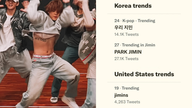Jimin BTS để lộ body nóng bỏng, lọt Top trending - Ảnh 7.