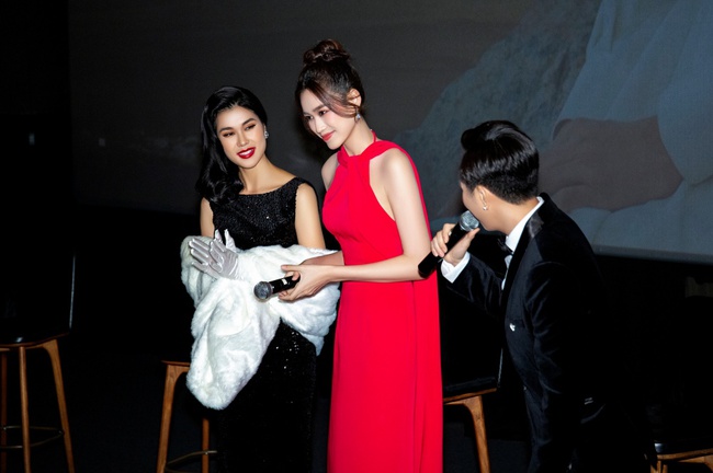 Hoa hậu Đỗ Thị Hà xuất hiện tươi tắn, ủng hộ cô họ ra MV - Ảnh 5.