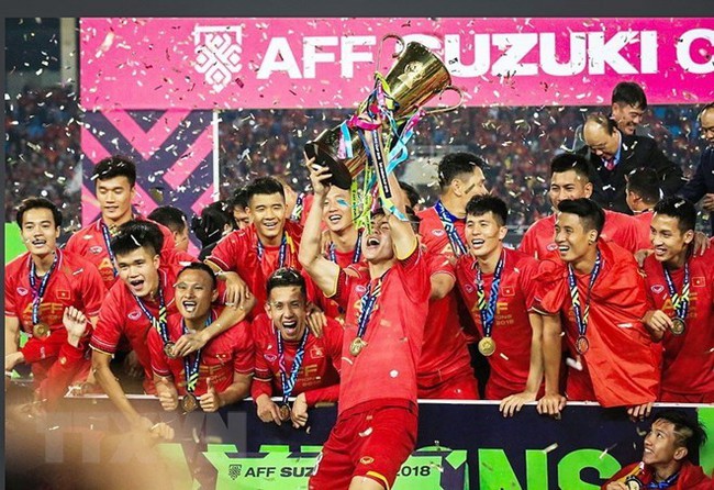 ĐT Việt Nam vô địch AFF Cup 2018 trên sân Mỹ Đình - Ảnh: TTXVN