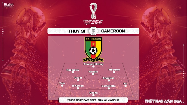 Nhận định bóng đá, nhận định Thụy Sĩ vs Cameroon, World Cup 2022 (17h00, 24/11) - Ảnh 4.