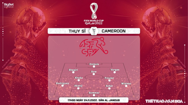 Nhận định bóng đá, nhận định Thụy Sĩ vs Cameroon, World Cup 2022 (17h00, 24/11) - Ảnh 3.