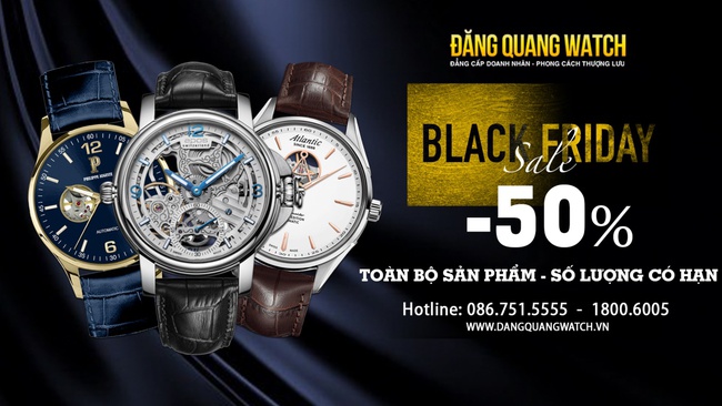 Sale sập sàn Black Friday – Giảm ngay 50% toàn bộ sản phẩm tại Đăng Quang Watch - Ảnh 1.