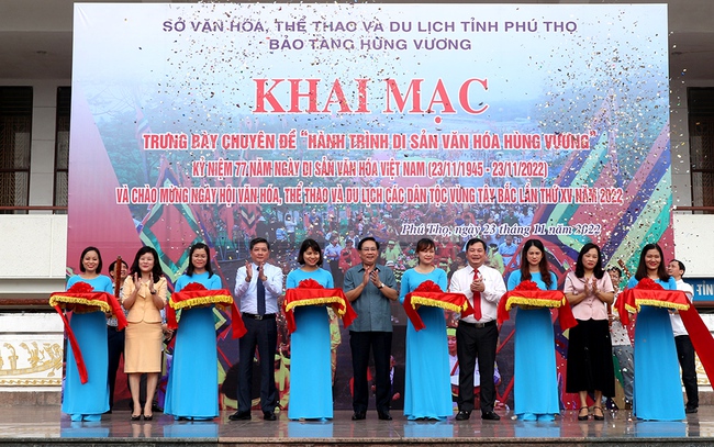 (23/11) Khai mạc trưng bày 'Hành trình di sản văn hóa Hùng Vương' - Ảnh 1.