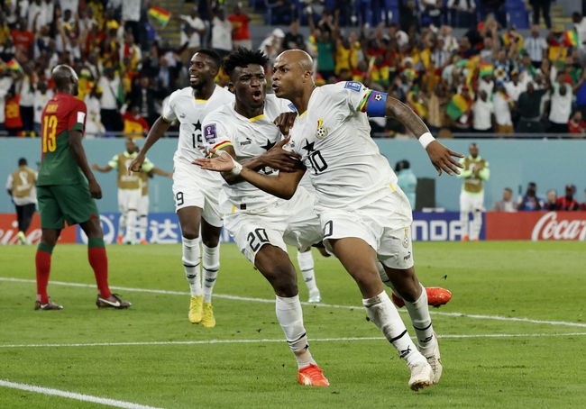 Ayew ghi bàn gỡ hòa cho Ghana trước Bồ Đào Nha