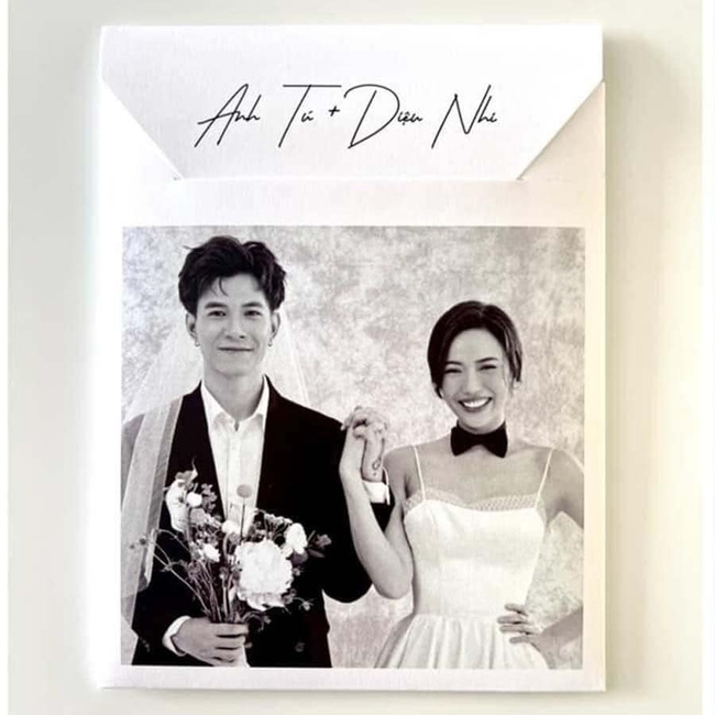 Những mẫu thiệp cưới độc đáo của sao Việt, Ngọc Hân đậm đà bản sắc - Ảnh 3.
