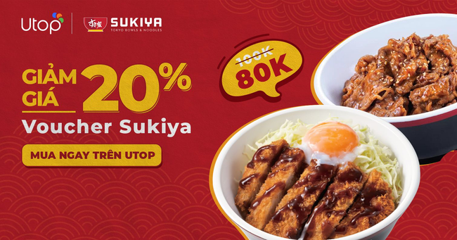 Nhanh tay nhận ngay 50K voucher tiền mặt Sukiya khi đặt đơn trên Utop - Ảnh 4.