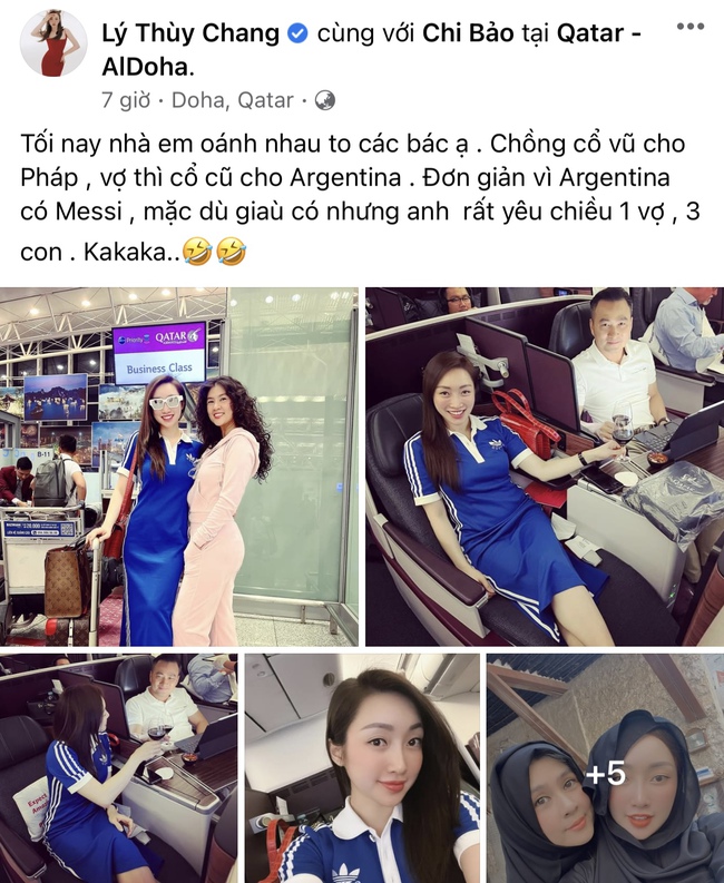 '1001 kiểu' đón chung kết World Cup của sao Việt: Thùy Tiên - Phương Ly 'lên đồ' cổ vũ, Big Daddy chơi lớn ra hẳn sân vận động - Ảnh 5.