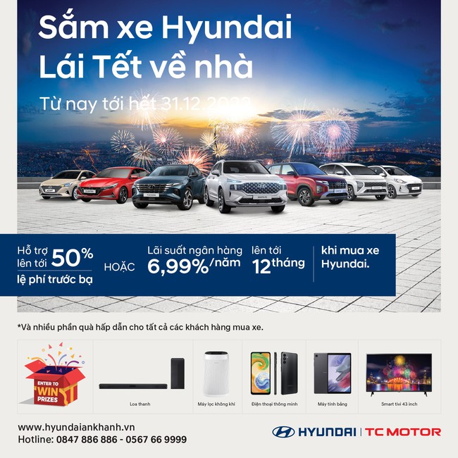 Hyundai An Khánh tri ân đặc biệt khách hàng mua xe mới trong Tháng 12.2022 - Ảnh 1.