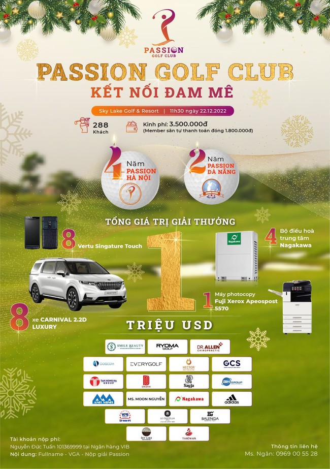 Passion Golf Club tưng bừng kỷ niệm ngày thành lập với giải thưởng lên đến 1 triệu đô la - Ảnh 1.