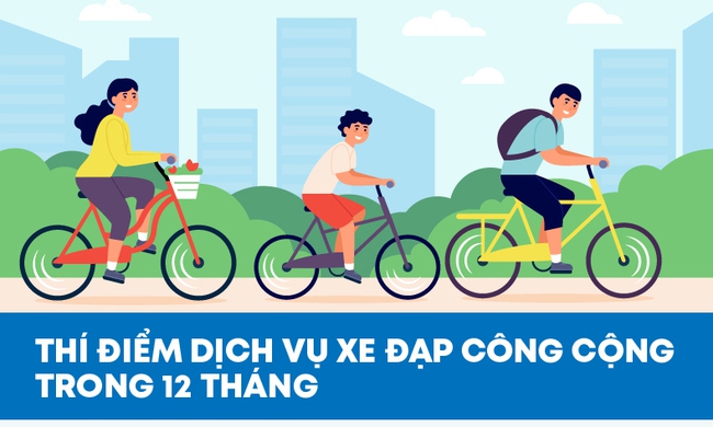 Hà Nội thống nhất thí điểm dịch vụ xe đạp công cộng trong 12 tháng - Ảnh 1.