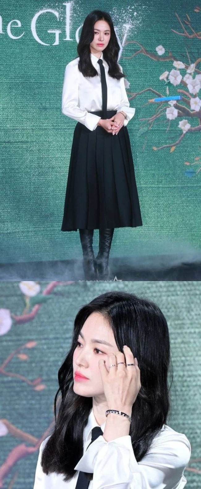 Nhan sắc của Song Hye Kyo tỏa sáng trong buổi họp báo ra mắt phim mới 'The Glory' - Ảnh 3.