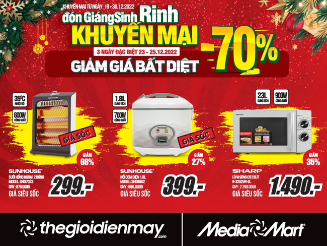 Đón Giáng Sinh rinh khuyến mại lớn tại MediaMart, giảm lớn 70% - Ảnh 3.