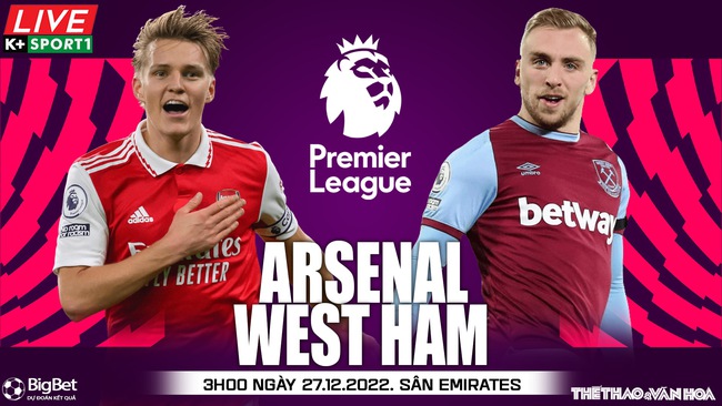 Nhận định bóng đá Arsenal vs West Ham, vòng 17 giải Ngoại hạng Anh (3h00, 27/12) - Ảnh 2.