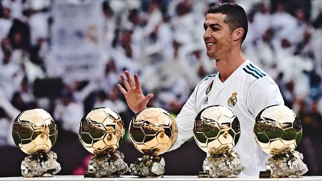 Ronaldo giành thêm 4 Quả bóng Vàng trong quãng thời gian khoác áo Real Madrid