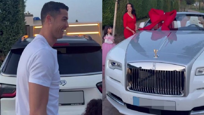 Ronaldo nhận mòn quà Giáng sinh bất ngờ từ bạn gái, quên nỗi buồn ở World Cup - Ảnh 3.