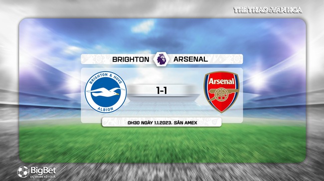 Dự đoán tỉ số Brighton vs Arsenal: Khó để thắng tại Amex - Ảnh 3.