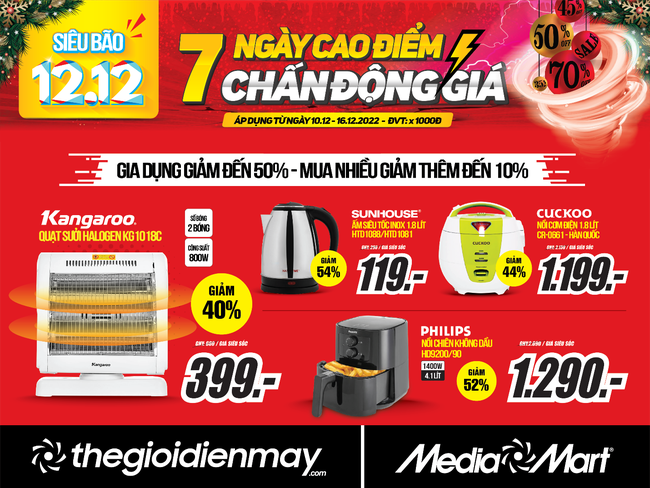 12.12: 07 ngày cao điểm chấn động giá tại MediaMart - Ảnh 3.