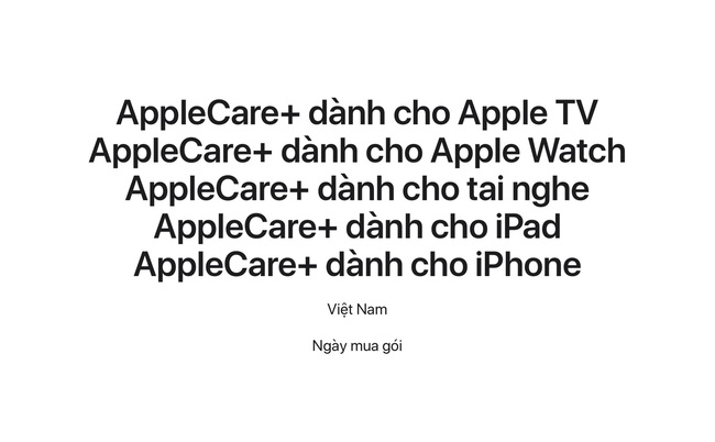 AppleCare+ chính thức có ở Việt Nam: Bảo hành cả rơi vỡ, vào nước nhưng có 3 điều cần đặc biệt lưu tâm - Ảnh 1.