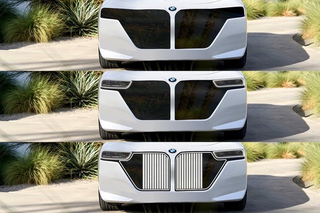 Thấy thiết kế chưa đủ 'dị', BMW phát minh thấu kính đèn pha đổi màu ẩn trong lưới tản nhiệt  - Ảnh 2.