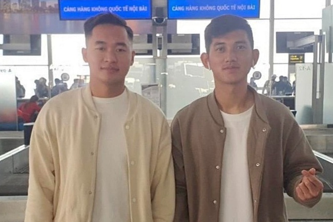 Hai tài năng trẻ của HAGL vừa có chuyến bay sang Thái Lan để thử việc cho một đội bóng Hàn Quốc