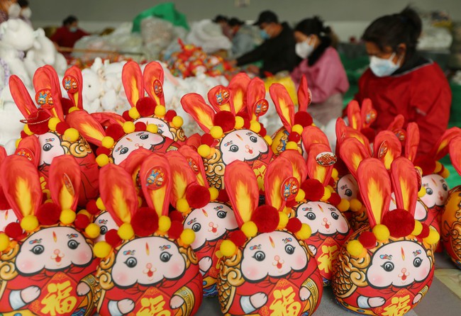 Những hình ảnh Thỏ phổ biến trong Tết Nguyên đán 2023 ở Trung Quốc - Ảnh 2.