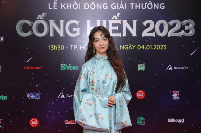 Hoa hậu Mai Phương, Công Vinh, Cẩm Vân đổ bộ thảm đỏ giải Cống hiến 2023 - Ảnh 6.