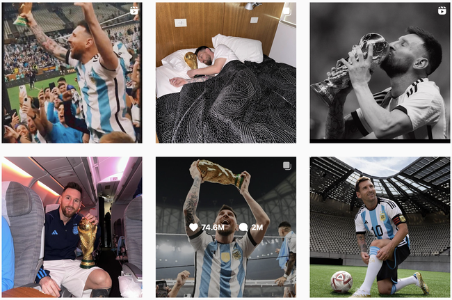 Đẳng cấp như Messi: Kiếm chục tỷ chỉ với 1 bài đăng Instagram, thu nhập trăm tỷ chỉ vài tuần sau khi vô địch World Cup 2022 - Ảnh 1.