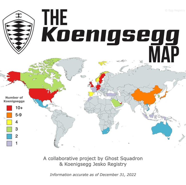 Bản đồ Koenigsegg trên thế giới: Việt Nam góp mặt với 2 xe - Ảnh 2.