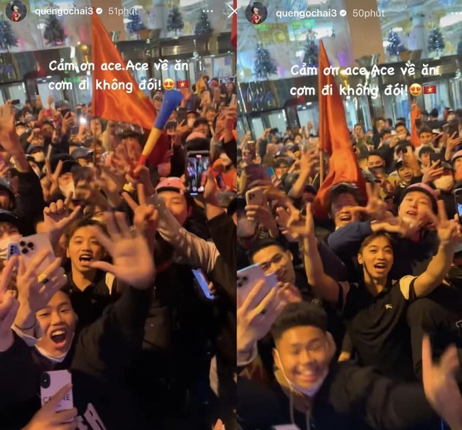 CĐV vây kín xe ĐT Việt Nam khi về khách sạn, Quế Ngọc Hải nhắc fan về ăn cơm - Ảnh 2.