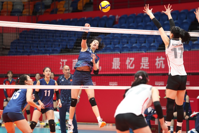 Đội tuyển bóng chuyền nữ Việt Nam thắng ngược Hàn Quốc 3-2: Chờ đỉnh cao lịch sử mới ở ASIAD 2023 - Ảnh 1.