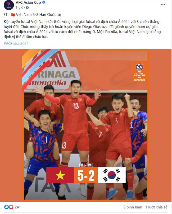 2 trận ghi tổng cộng 10 bàn vào lưới Hàn Quốc, ĐT Việt Nam được AFC khen ngợi và thừa nhận vị thế ở châu lục - Ảnh 2.