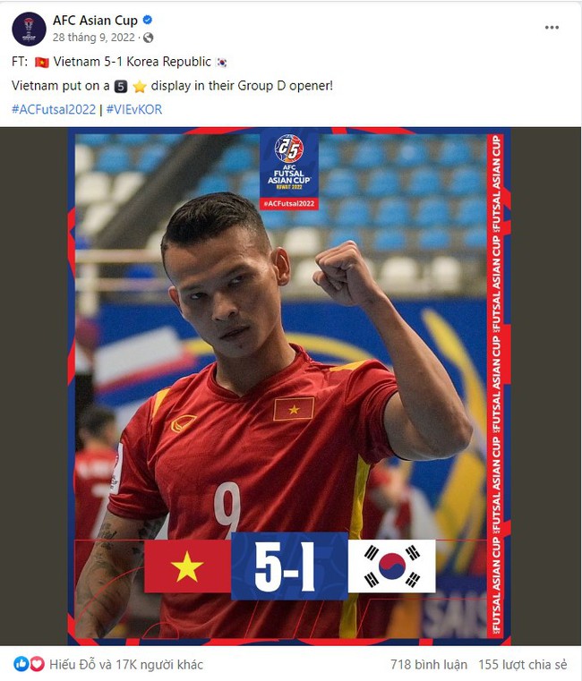 2 trận ghi tổng cộng 10 bàn vào lưới Hàn Quốc, ĐT Việt Nam được AFC khen ngợi và thừa nhận vị thế ở châu lục - Ảnh 3.