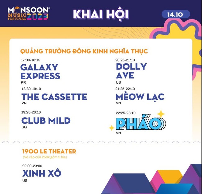 Khai hội 'Monsoon Music Festival 2023' và hành trình gần 4000 phút diễn ra trong một tuần quanh 'Phố Hàng Nhạc' - Ảnh 1.