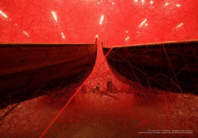Mở cửa triển lãm sắp đặt &quot;Thủy triều cảm xúc&quot; của nghệ sĩ Chiharu Shiota tại Việt Nam - Ảnh 4.