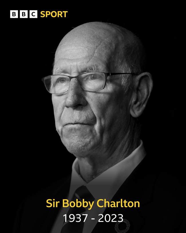 Huyền thoại Sir Bobby Charlton qua đời, MU nhận tin buồn trước trận gặp Sheffield - Ảnh 2.