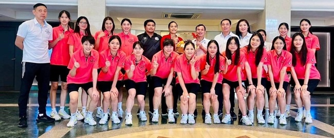 Đội nữ BTL Thông Tin đang tập huấn ở Thái Lan, chuẩn bị cho vòng 2 giải vô địch bóng chuyền Việt Nam 2023