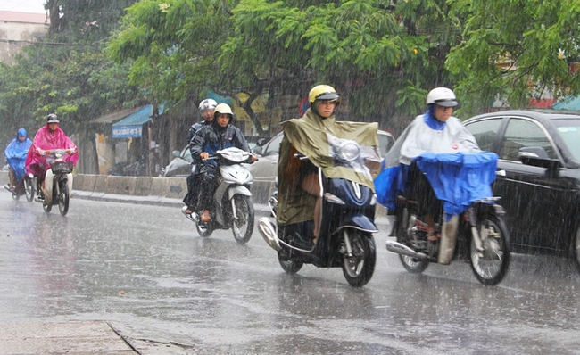 Khu vực Hà Nội có mưa rào và dông trong sáng 28/10 - Ảnh 1.