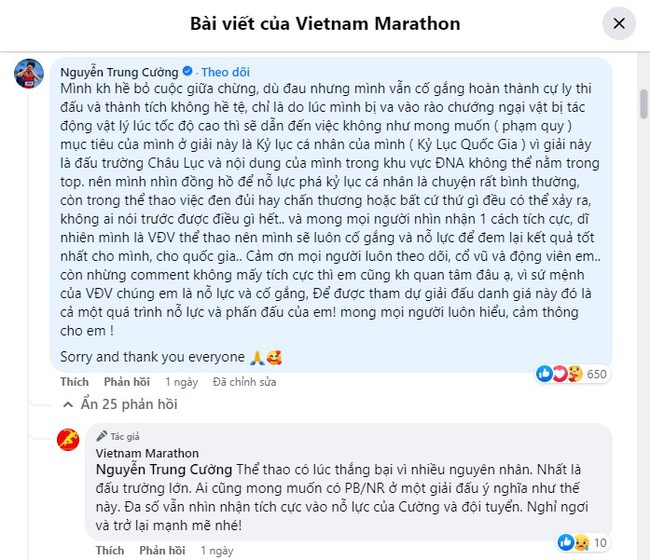 Bị chỉ trích sau khi gặp tai nạn ở ASIAD, vợ chồng VĐV Việt Nam lên tiếng giải thích - Ảnh 3.